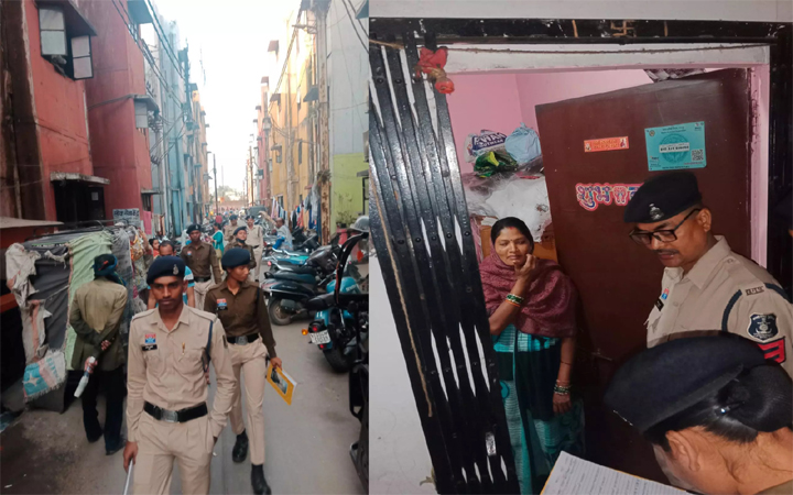 मरीन ड्राइव इलाके में पुलिस ने एहतियातन मारा छापा