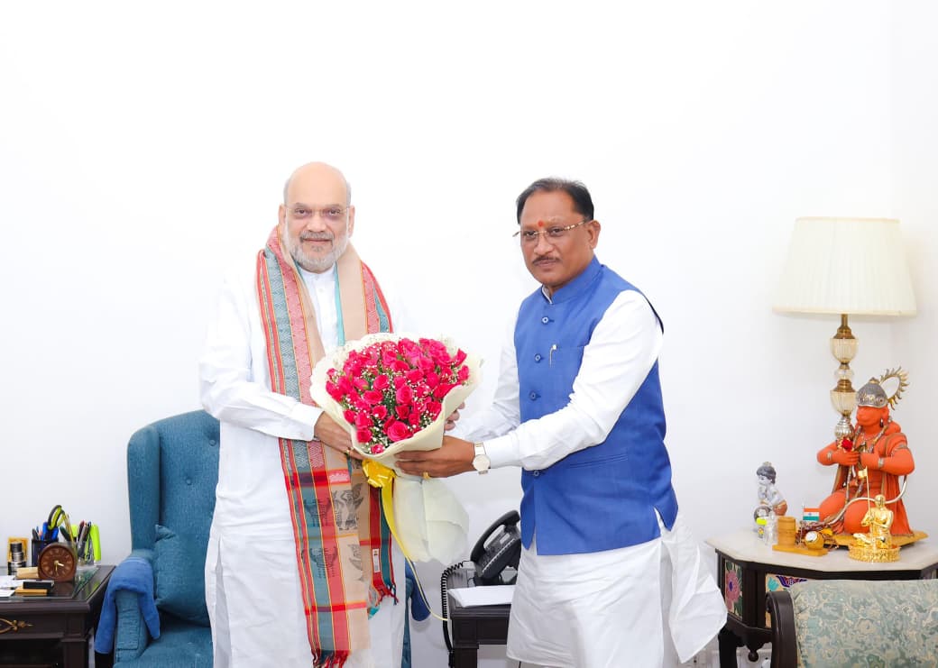 दिल्ली में बस्तर विकास मॉडल पर मंथन : केंद्रीय गृहमंत्री अमित शाह से मुख्यमंत्री विष्णु देव साय की अहम मुलाकात….