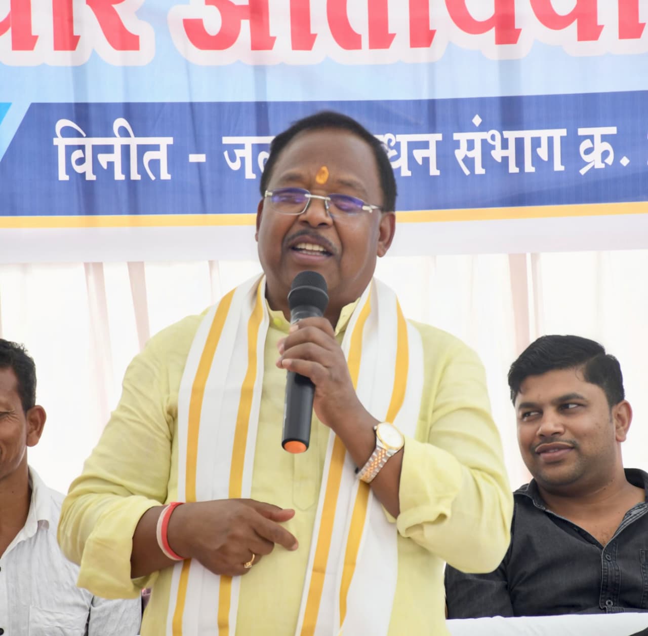 ’कृषि मंत्री रामविचार नेताम ने किया काशीसोत व्यपवर्तन योजना नहर विस्तार कार्य का भूमिपूजन’….