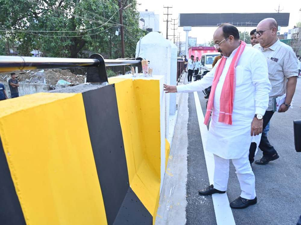 कचना ओवर-ब्रिज जल्द होगा शुरू, उप मुख्यमंत्री श्री अरुण साव ने अंतिम चरण के कार्यों का किया निरीक्षण