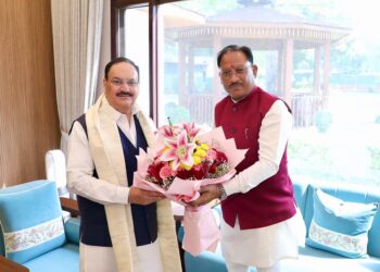 केंद्रीय स्वास्थ्य मंत्री जेपी नड्डा से मिले मुख्यमंत्री विष्णुदेव साय, स्वास्थ्य सेवाओं और किसानों के लिए खाद-बीज उपलब्धता पर हुई विस्तृत चर्चा….
