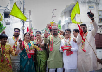 खाटूश्याम मंदिर में श्रीमद भागवत का आयोजन शुरू,भव्य कलश यात्रा निकाली गई
