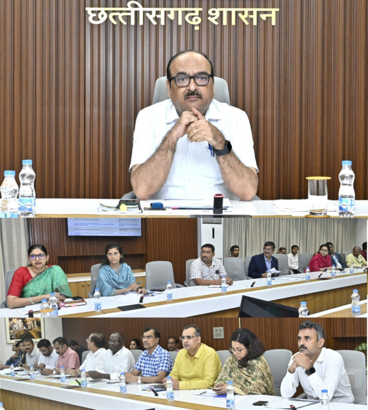 रायपुर : मुख्य सचिव की अध्यक्षता में शहरी गैस वितरण नीति के तहत राज्य स्तरीय निगरानी समिति की बैठक सम्पन्न