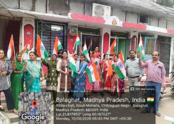 बालाघाट नपा शहरी आजीविका मिशन ने विभिन्न नवाचार के साथ नागरिकों को किया तिरंगा फहराने प्रेरित