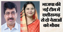 BJP की राष्ट्रीय टीम का एलान: छत्तीसगढ़ की रूप कुमारी बनीं महिला मोर्चा अध्यक्ष, म्हस्के को भी जिम्मेदारी
