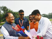 रायपुर : रायगढ़ पहुंचने पर मुख्यमंत्री श्री विष्णुदेव साय का हुआ भव्य स्वागत