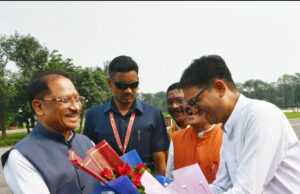 रायपुर : रायगढ़ पहुंचने पर मुख्यमंत्री श्री विष्णुदेव साय का हुआ भव्य स्वागत