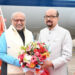 रायपुर : राज्यपाल श्री डेका ने उपराष्ट्रपति श्री राधाकृष्णन का किया आत्मीय स्वागत