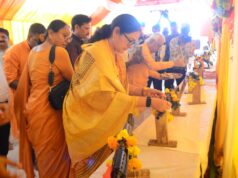 विजयादशमी पर 36वीं वाहिनी कनकी में हुआ शस्त्र पूजन