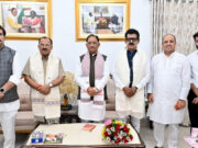 मुख्यमंत्री श्री विष्णु देव साय से राजस्थान विधानसभा अध्यक्ष श्री वासुदेव देवनानी ने की सौजन्य भेंट