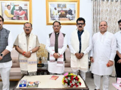 मुख्यमंत्री श्री विष्णु देव साय से राजस्थान विधानसभा अध्यक्ष श्री वासुदेव देवनानी ने की सौजन्य भेंट